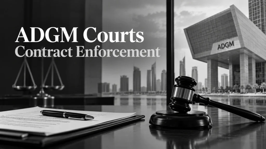 ADGM Courts contract enforcement