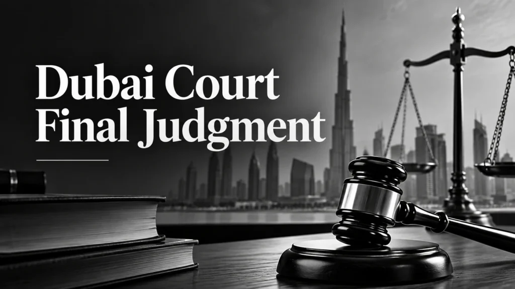 Dubai Court final judgment