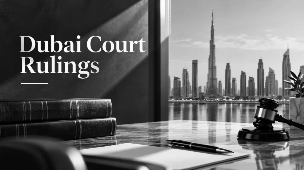 Dubai Court rulings on contract law