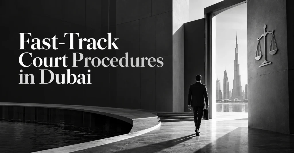 Fast-track court procedures in Dubai