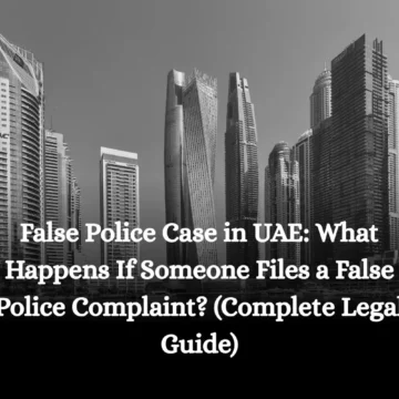 False Police Case in UAE: What Happens If Someone Files a False Police Complaint? (Complete Legal News Guide )
